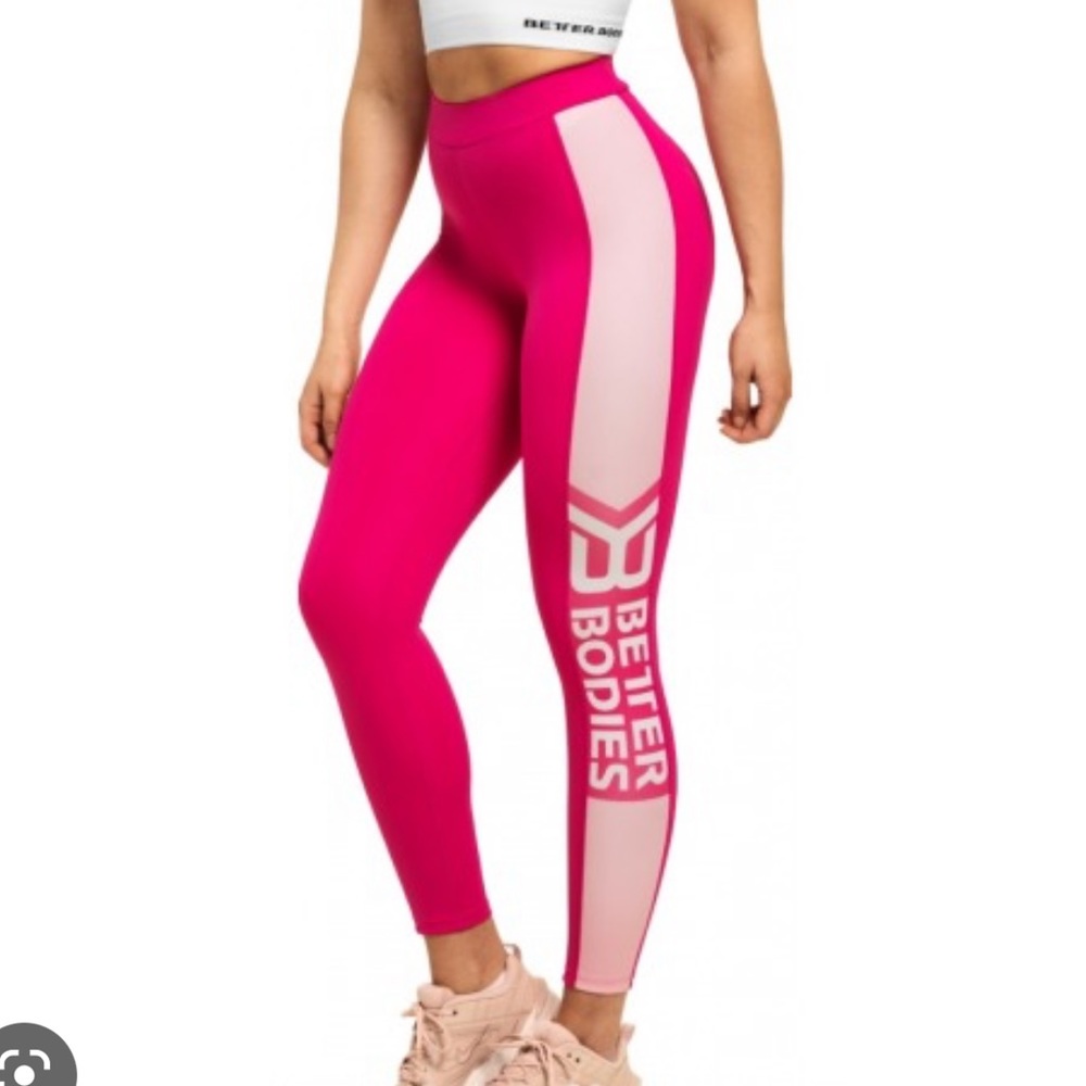 Better Bodies Pink Chrystie High Tights XXS/XS Like New